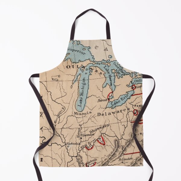 Item preview, Antique Great Lakes Post Revolutionary War Historical Map Print designed and sold by SiliconValleyUS.