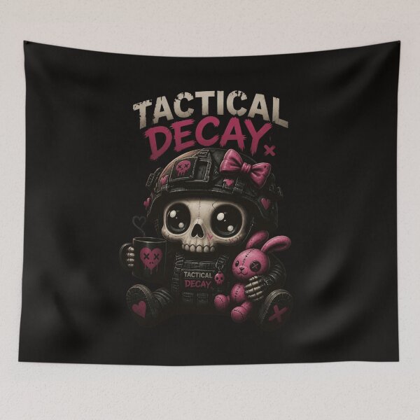 Item preview, Tactical Decay Creepy Cute Skull designed and sold by ERODED SELF.