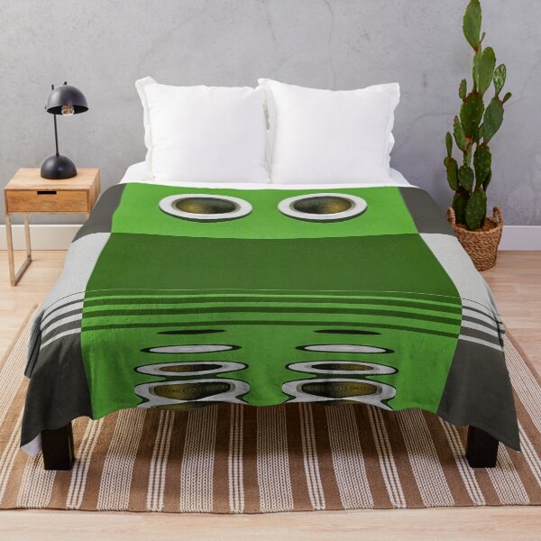 Item preview, twin port-holes on a geometric urban green and grey wall designed and sold by mister-john.