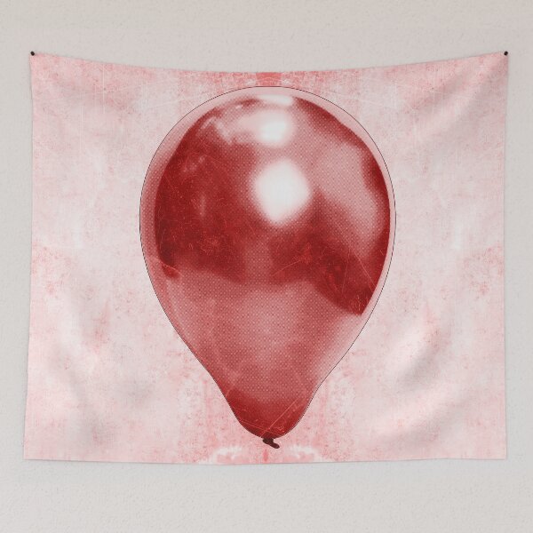 Item preview, Lone Red Party Balloon Dark Melancholy Solitude Art designed and sold by Ghoul Enterprises.