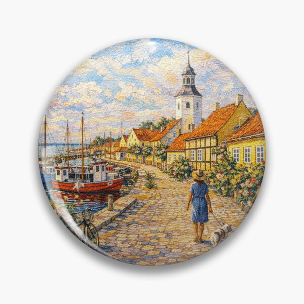 Item preview, A painting of Dragor, Denmark – A Beautiful City in Europe. designed and sold by GalleryKauffeld.