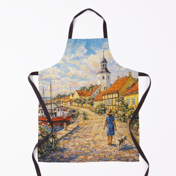 Item preview, A painting of Dragor, Denmark – A Beautiful City in Europe. designed and sold by GalleryKauffeld.