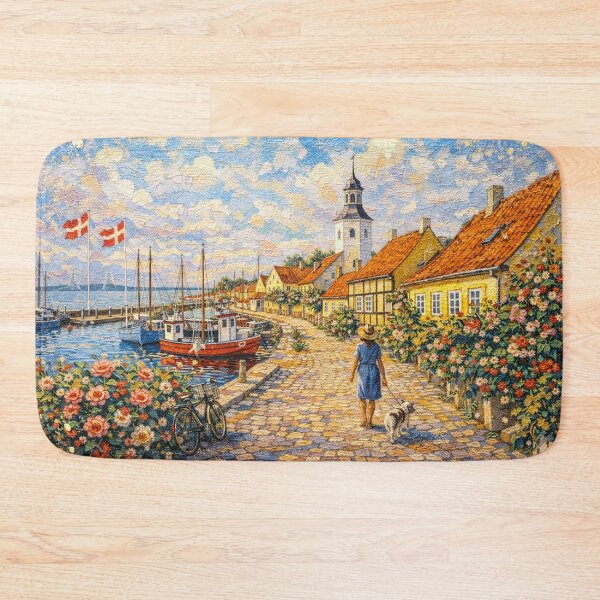 Item preview, A painting of Dragor, Denmark – A Beautiful City in Europe. designed and sold by GalleryKauffeld.
