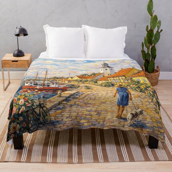 Item preview, A painting of Dragor, Denmark – A Beautiful City in Europe. designed and sold by GalleryKauffeld.