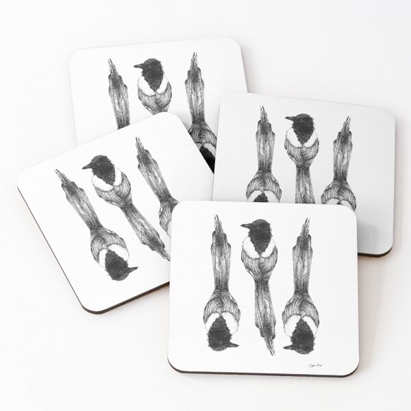 Item preview, Three Magpies Illustration designed and sold by Magpie Prints.