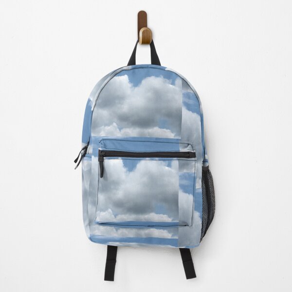 Item preview, Fluffy White Clouds Against Blue Sky Art Print designed and sold by KaleChub.