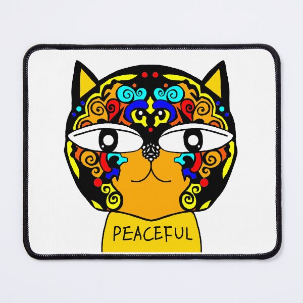 Item preview, Affirmation Mandala Cat vol 1 - PEACEFUL designed and sold by MugshotCats.