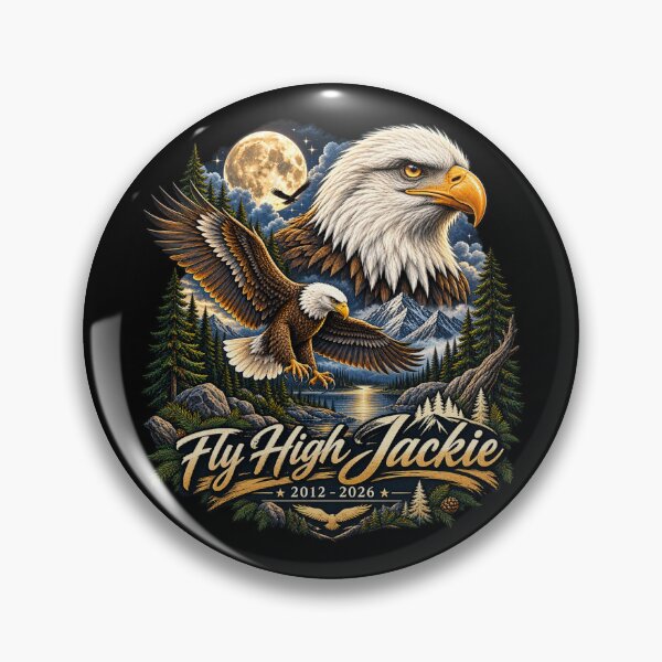 Item preview, Jackie Forever Our Queen Bald Eagle Memorial Tribute designed and sold by CirceRavens.