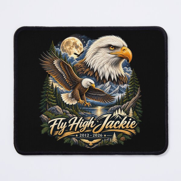 Item preview, Jackie Forever Our Queen Bald Eagle Memorial Tribute designed and sold by CirceRavens.