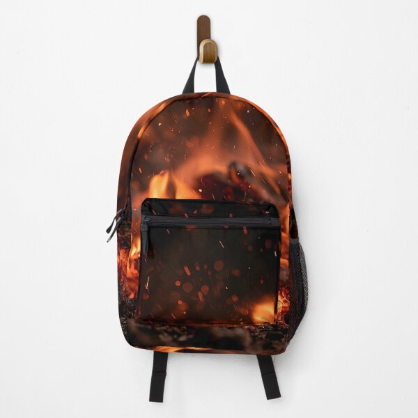 Item preview, Wood Fire Flames Close Up Burning Logs and Fierce Orange Heat designed and sold by Nine Lives Studio.