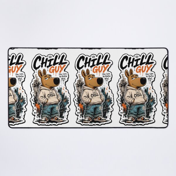 Item preview, Just Chill Guy Funny Meme Cartoon Dog Character Relax Design designed and sold by DUMEJE.