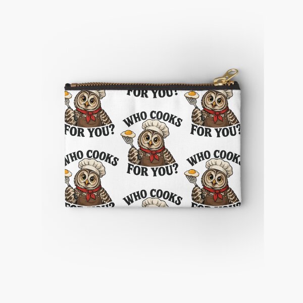 Item preview, Who Cooks for You Owl Chef Funny Cooking Quote Kitchen Humor designed and sold by clothesy7.