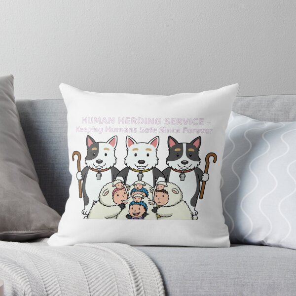 Item preview, Human Herding Service – Comedy Dog Shepherd Cartoon designed and sold by AIClothingUK.