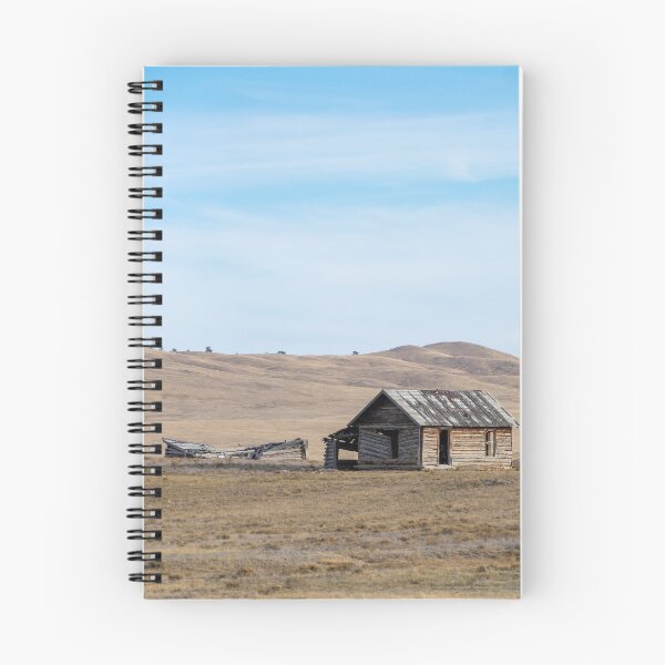 Item preview, Cabaña de madera solitaria en las vastas colinas de la pradera de Colorado. designed and sold by KillNFuel.