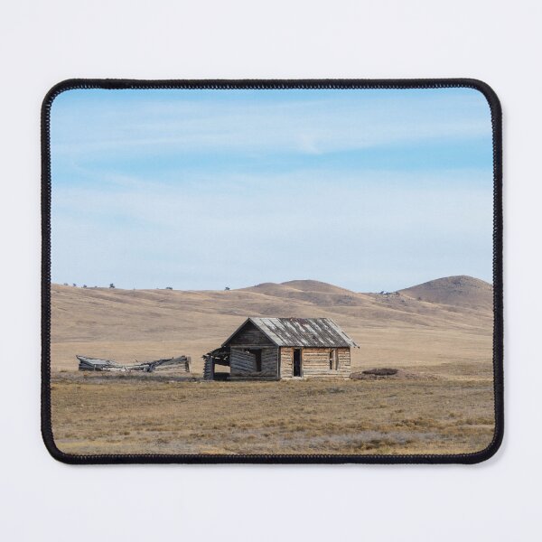 Item preview, Lonely Wooden Cabin on Vast Colorado Prairie Hills designed and sold by KillNFuel.