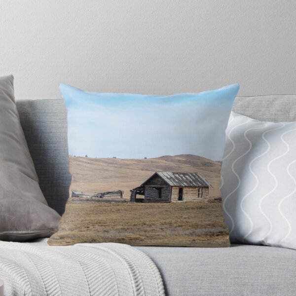 Item preview, Lonely Wooden Cabin on Vast Colorado Prairie Hills designed and sold by KillNFuel.