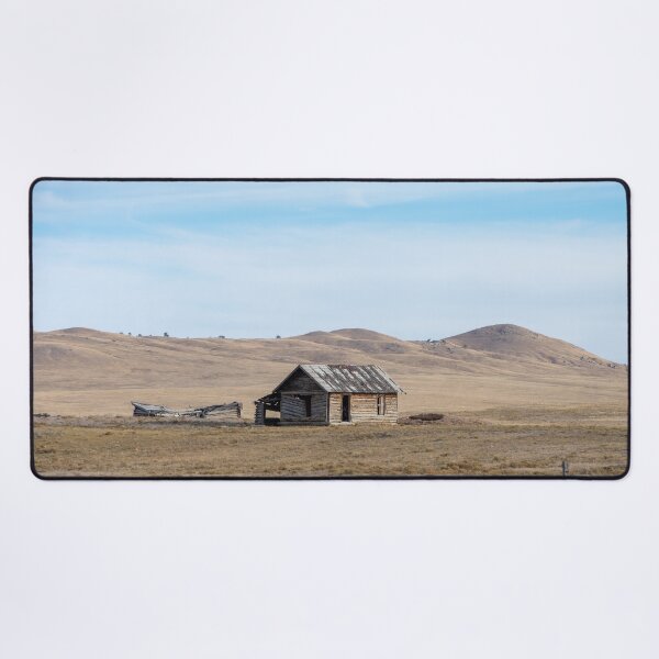 Item preview, Lonely Wooden Cabin on Vast Colorado Prairie Hills designed and sold by KillNFuel.