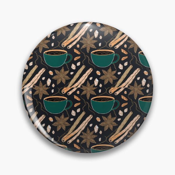 Item preview, Cozy Coffee & Cinnamon Botanical Seamless Pattern designed and sold by Soul Path Studio.