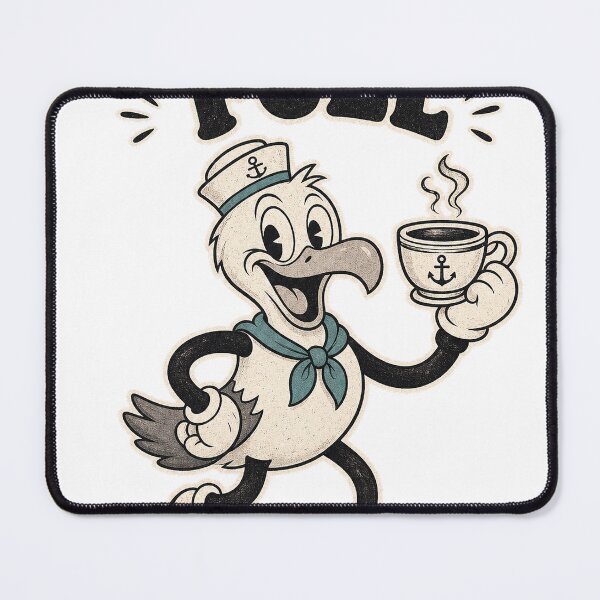 Item preview, Vintage Rubber Hose Seagull Morning Fuel Retro Cartoon T-Shirt designed and sold by KIDEnia.