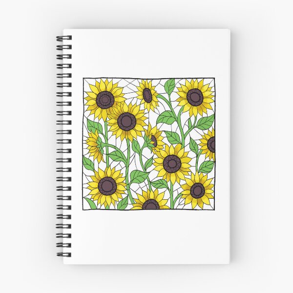 Item preview, Stained Glass Sunflowers Illustration (Mosaic Floral Art) designed and sold by NataliRubchik.