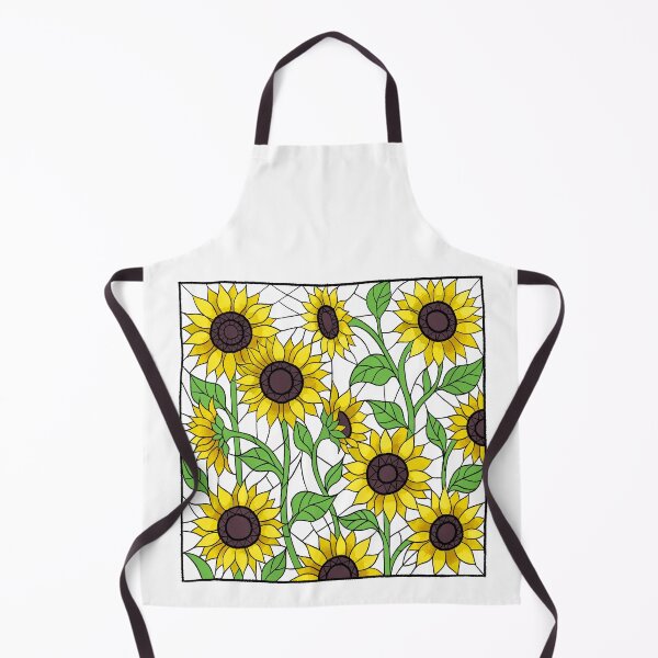 Item preview, Stained Glass Sunflowers Illustration (Mosaic Floral Art) designed and sold by NataliRubchik.