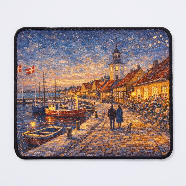 Item preview, Dragor by night painting, Denmark – A Beautiful City in Europe. designed and sold by GalleryKauffeld.