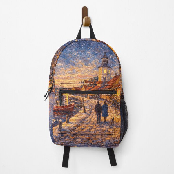 Item preview, Dragor by night painting, Denmark – A Beautiful City in Europe. designed and sold by GalleryKauffeld.