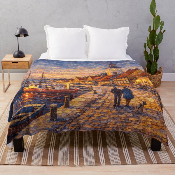 Item preview, Dragor by night painting, Denmark – A Beautiful City in Europe. designed and sold by GalleryKauffeld.