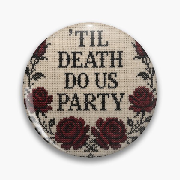 Item preview, Cross Stitch Frame 'Til Death Do Us Party designed and sold by popdaydreams.