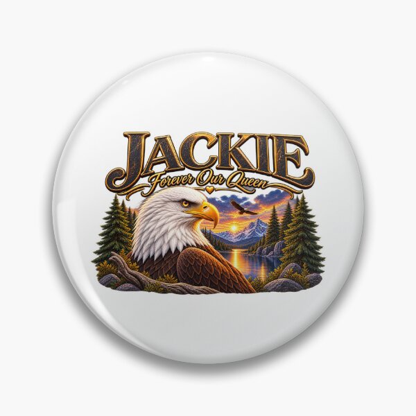 Item preview, Jackie Forever Our Queen Bald Eagle Memorial Tribute designed and sold by CirceRavens.