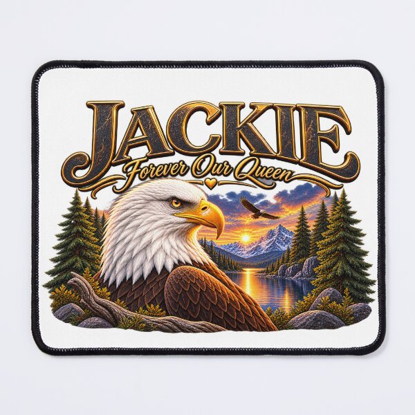 Item preview, Jackie Forever Our Queen Bald Eagle Memorial Tribute designed and sold by CirceRavens.