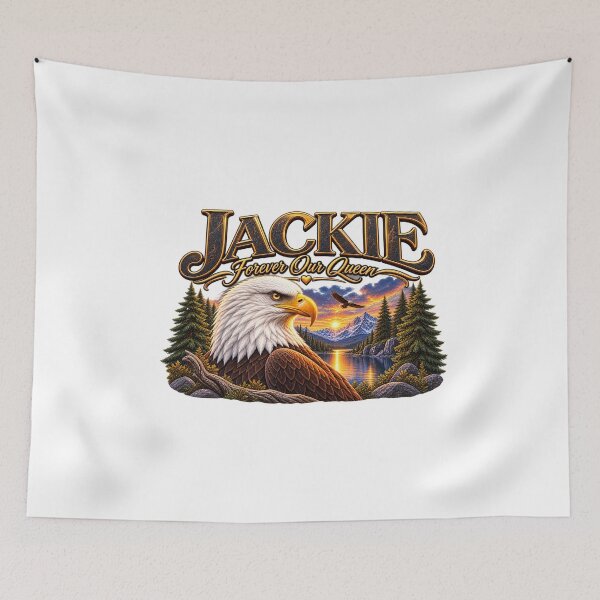 Item preview, Jackie Forever Our Queen Bald Eagle Memorial Tribute designed and sold by CirceRavens.