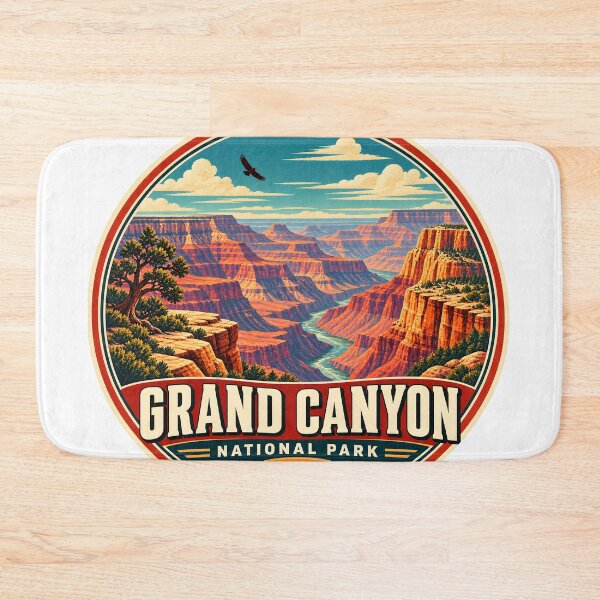 Item preview, Grand Canyon National Park Vintage Travel Sticker designed and sold by WAUZ.