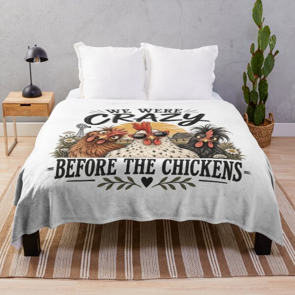Item preview, We Were Crazy Before the Chickens – Funny Chicken Lover, Chicken Mom & Backyard Homestead Design designed and sold by InkBarn.