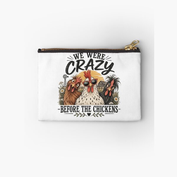 Item preview, We Were Crazy Before the Chickens – Funny Chicken Lover, Chicken Mom & Backyard Homestead Design designed and sold by InkBarn.