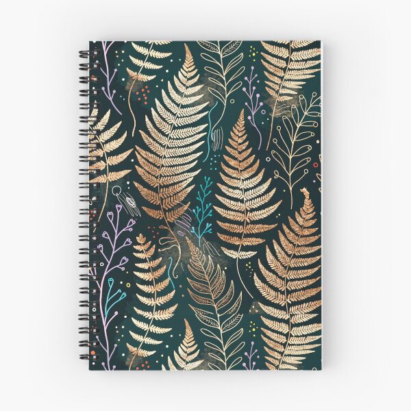 Item preview, Colorful Fern & Botanical Wildflower Seamless Pattern designed and sold by Soul Path Studio.