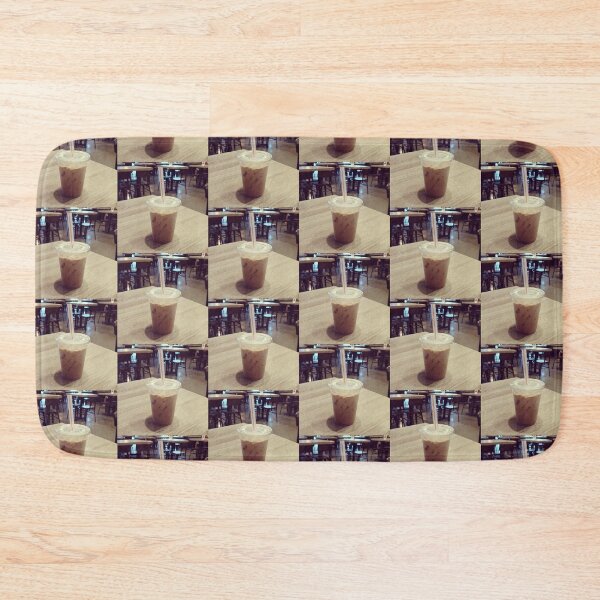 Item preview, Iced Coffee in Plastic Cup with Straw Art Print designed and sold by KaleChub.