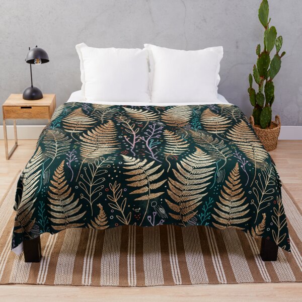 Item preview, Colorful Fern & Botanical Wildflower Seamless Pattern designed and sold by Soul Path Studio.