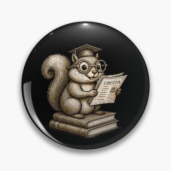 Item preview, Dark Academia Vintage Engraving Scholar Squirrel designed and sold by TrinovaCreates.