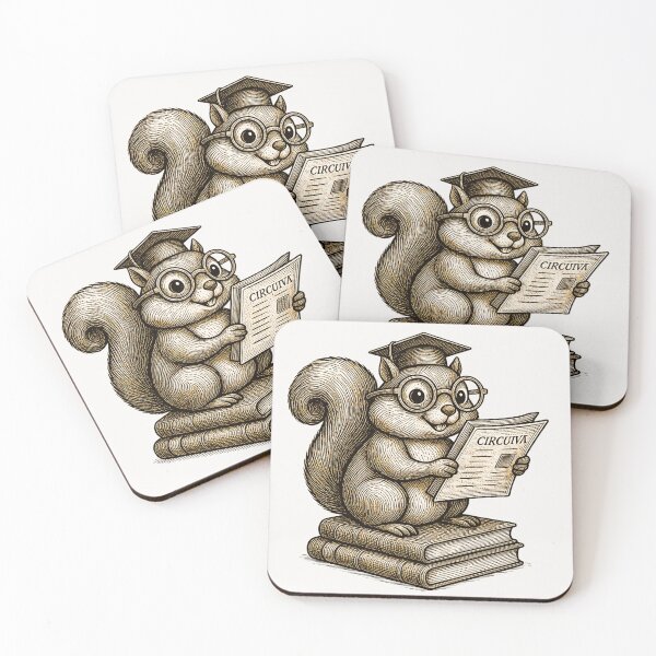 Item preview, Dark Academia Vintage Engraving Scholar Squirrel designed and sold by TrinovaCreates.