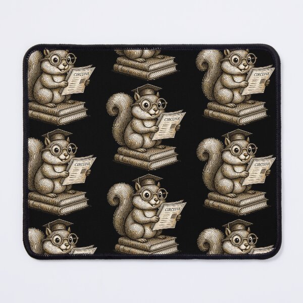 Item preview, Dark Academia Vintage Engraving Scholar Squirrel designed and sold by TrinovaCreates.