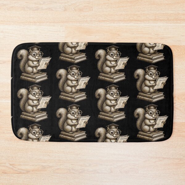 Item preview, Dark Academia Vintage Engraving Scholar Squirrel designed and sold by TrinovaCreates.