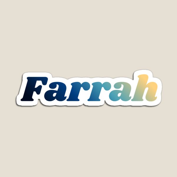 Item preview, Farrah Name, Gradient  designed and sold by RedParker.