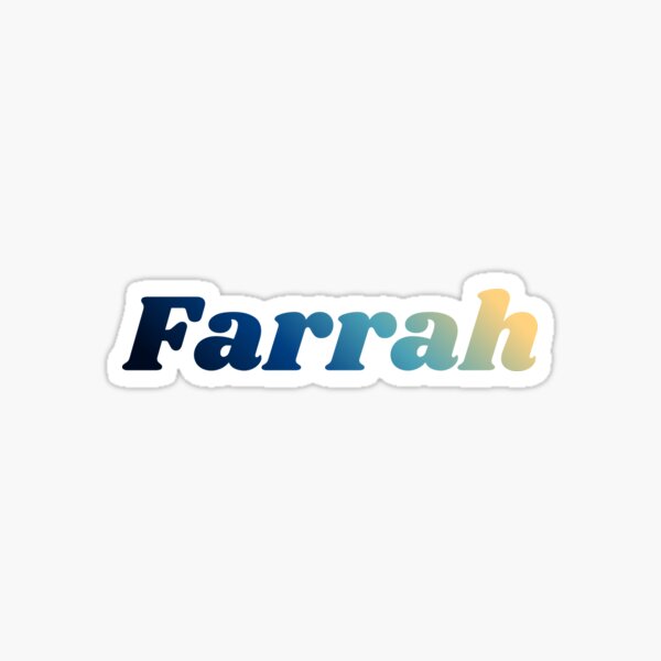 Item preview, Farrah Name, Gradient  designed and sold by RedParker.