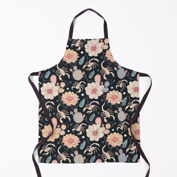 Item preview, Scorpion Cactus & Desert Flower Gothic Seamless Pattern designed and sold by Soul Path Studio.