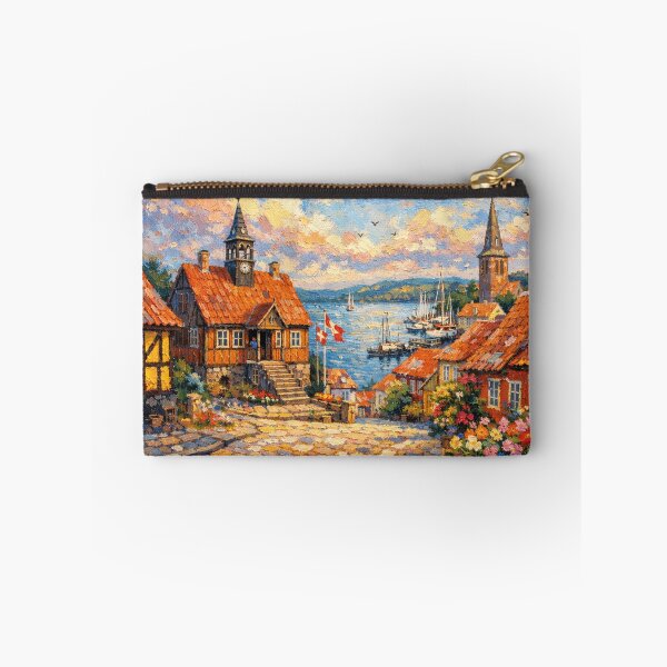 Item preview, A painting of Ebeltoft, Denmark – A Beautiful Village in Europe. designed and sold by GalleryKauffeld.