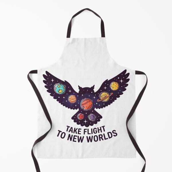 Item preview, Take Flight To New Worlds Cosmic Owl Galaxy Planets designed and sold by Amir Faysal.