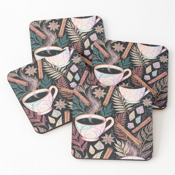 Item preview, Colorful Coffee Cup & Cinnamon Botanical Illustration designed and sold by Soul Path Studio.
