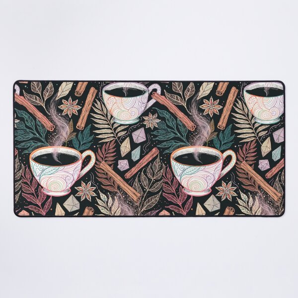 Item preview, Colorful Coffee Cup & Cinnamon Botanical Illustration designed and sold by Soul Path Studio.