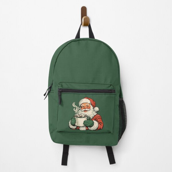 Item preview, Vintage Santa Hot Cocoa – Retro 1960s Christmas Badge Screen Print Holiday Gift  designed and sold by Artycom.